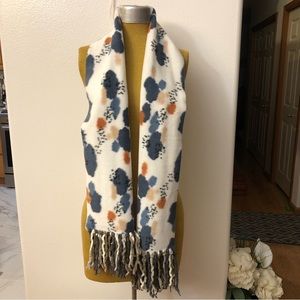 Splotch Fleece soft Scarf handmade